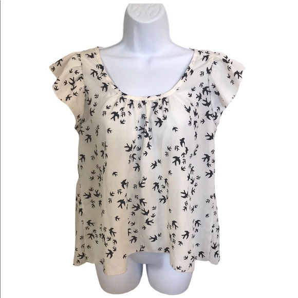 Mauve Anthropologie Bird High/Low Top Size M - Picture 1 of 3